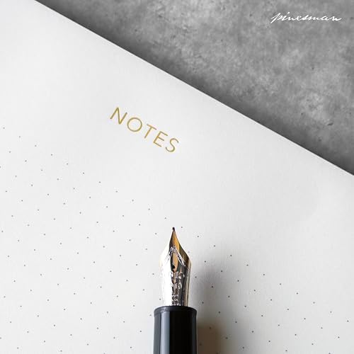 Pinesman Desk Notepad, Dotted, Gold Foil, 50 Tear-Off Sheets, 9.8 x 7.9 in