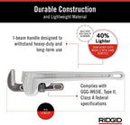 RIDGID 31100 Model 818 Aluminum Straight Pipe Wrench, 18-inch Plumbing Wrench