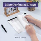 2 Pcs Note Pads 11" x 9.5" Legal Pads College Ruled Notepad Micro Perforated Writing Pads White Lined Paper 80GSM College Ruled Paper Pad of Paper 30 Sheets Notebook for School, To-Do Lists, Office