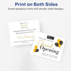 Avery Printable Postcards, 4.25" x 5.5", White, 200 Blank Postcards for Laser Printers (5689)