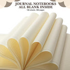 SATINIOR 5 Pack A4 Notebooks Leather Softcover Journal, Mixed Color