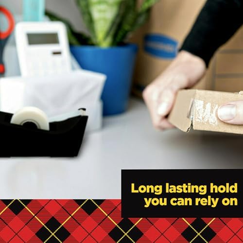 Scotch Transparent Tape, Clear Tape Engineered for Office and Home Use, 3 Inche Core, 1 in x 2592 in, 3 Rolls (Pack of 12)