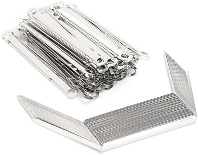 Iron Clips 50pcs Lightweight Paper Fasteners for Stable Document Binding Up to 350 A4 Sheets