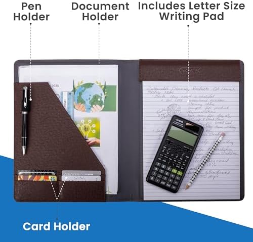 Case-it Business Padfolio | Letter Size | PAD-14 Brown