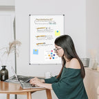 Double-Sided White Board Dry Erase Magnetic Whiteboard Wall 24x18, 3-Pack