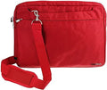 Navitech Red Sleek Premium Water Resistant Shock Absorbent Messenger Bag Compatible With LCD Writing Tablet, Richgv Digital Ewriter 10 Inch Electronic Graphics Tablet
