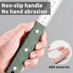 Heavy Duty Ruler 20 Inch & 50cm Handheld self-Defense Ruler with Metric Markings for Construction Office DIY (5mm) Thick