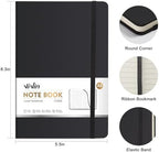 ViVin 6 Pack A5 Hardcover Lined Notebook,192 pg College Ruled 5.5x8.3