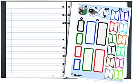 Blueline Notepro Composition Notebook, Black, 9.25 x 7.25 inches, 192 Ruled Pages (A9C.81) - (Pack of 5)