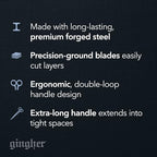 Gingher 6" Double-Curved Embroidery & Applique Scissors for Crafting