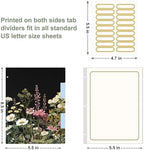 Rouidr Mini 3 Ring Binder with clipboard, 1 inch Round Binder Organizer, 8.5"x5.5" Cute Binder with 5 Dividers Tabs & Clear Sleeves, School Supplies, Office Supplies
