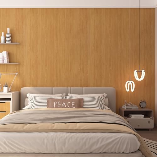 Brown Wood Textured Peel and Stick Wallpaper Wood Grain Contact Paper