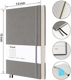 College Ruled Notebook B5, Total 376 Numbered Pages 7.6'' x 10''(GRAY)