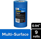 ScotchBlue Original Multi-Surface Painter's Tape 1 Inch Wide, 9 Rolls