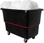 Rubbermaid Commercial Utility Truck 27 Cubic Feet 1200 lb. Capactiy Black Large Cart for Commercial/Waste/Laundry Transportation/Collection