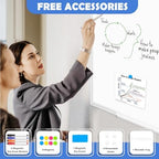 Double-Sided White Board Dry Erase Magnetic Whiteboard Wall 24x18, White
