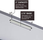 Prong Paper Fasteners 2 Inch Capacity, 500 Pack Bases, Tempered Steel