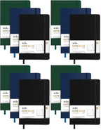 ViVin 12 Pack A5 Hardcover Lined Notebook,192 pg College Ruled 5.5x8.3