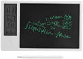 LCD Writing Tablet, 10 Inch Erasable Electronic Doodle Board with Digital Clock Calendar, Rechargeable Electronic Drawing Writing Board for Office Business and Home (White)