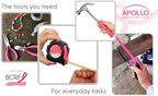 Apollo Tools 71 Piece Complete Household Tool Set, Pink DT0204P