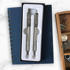 Zebra Pen STEEL Tactical M-701 & F-701 Set, HB 0.7mm, Black Ink 0.8mm, 2-Pk