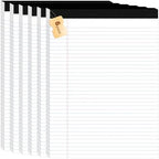 6pcs Legal Pads 8.5 x 11, Perforated White Notepad 8.5x11, 50Sheets/Pad