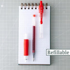 PILOT G2 Premium Retractable Rolling Ball Red Gel Pens, 0.5mm, 12-Pack