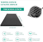 2 Pack 48" X 24" X 2" Sound Proof Foam Panels for Walls, High-Density Egg Crate Acoustic Foam for Noise Reduction & Echo Control in Home Studio, Recording Room, Office