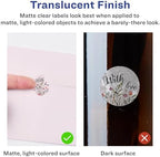 Avery® Matte Clear Round Labels, Sure Feed® Technology, 1.5" Diameter, 2,000 Matte Clear Labels, Print-to-The-Edge, Laser/Inkjet Printable