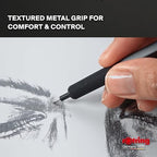 Rotring 500 Mechanical Pencil, Red Hexagonal Plastic Barrel and Non-Slip Textured Metal Grip, 0.5mm, HB Lead, 1 Count