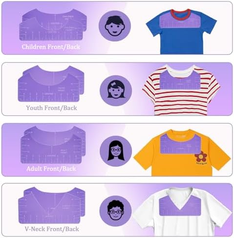 QUKLOGEN Sublimation Shirts Tool Kits with Portable mat for Ironing