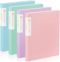 Sooez 4 Pack Binder with Plastic Sleeves 18Pocket, Displays 36 Pages 8.5x11