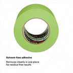 3M High Performance Green Masking Tape 401+, 72 mm x 55 m, 6.4 mil, 8/Case