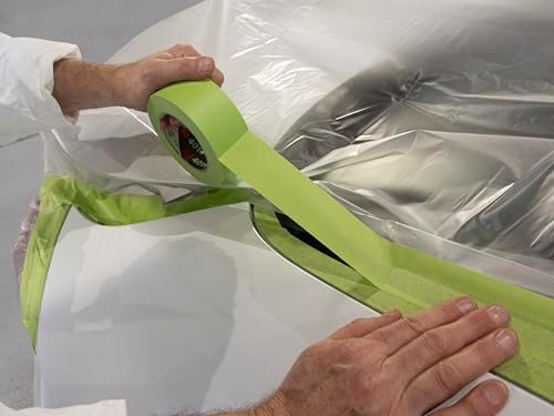3M High Performance Green Masking Tape 401+, 1490 mm x 55 m, 6.7 mil, untrimmed, 1 per case