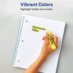 AVERY Hi-Liter Desk-Style Highlighters, Smear Safe Ink, Chisel Tip, 4 Assorted Color Highlighters (24063), (Pack of 3)