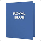 Oxford Twin Pocket Folders with Fasteners, Letter Size, Royal Blue, 25 per Box (57712) (Pack of 2)