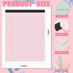 Fuutreo 8 Pcs Legal Pads 8.5 x 11 Colored Note Pads, Sweet Color
