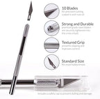 WA Portman Self-Healing Cutting Mat with Hobby Knife, 12'' Metal Ruler Set