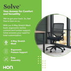 HON Solve Ergonomic Office Chair, Lumbar Support, Desk Chair, Apricot