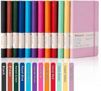 Heture Hardcover Notebooks, A5 Lined Journals Notebook for Writing 160 Pages, 8.2 x 5.5 inch, Colors Classic Ruled Notebooks for College/Work/Travel (Assorted Color, 12 Pack)