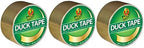 Duck Brand 280748 Color Duct Tape, Metallic Gold, 1.88 Inches x 10 Yards Each Roll, 3 Rolls