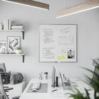 U Brands Magnetic Dry Erase Board White Board, 36" x 36", Silver Aluminum Frame, Includes Marker