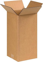 BOX USA 8x8x16 Tall Corrugated Boxes, Tall, 8L x 8W x 16H, Pack of 25 | Shipping, Packaging, Moving, Storage Box for Home or Business, Strong Wholesale Bulk Boxes