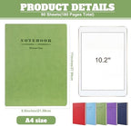 SATINIOR 5 Pack A4 Notebooks Leather Softcover Journal, Assorted Color