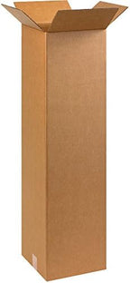 BOX USA 10 x 10 x 38 Corrugated Cardboard Boxes, Tall 10"L x 10"W x 38"H, Pack of 25 | Shipping, Packaging, Moving, Storage Box for Home or Business, Strong Wholesale Bulk Boxes