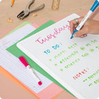 U Brands Dry Erase Markers Medium Tip Set, 12 Pack, Assorted Colors, Whiteboard Pens with Medium Point and Built In Eraser Caps, Low Odor Ink, Dry Erase Markers For Classroom, Office, Or Home