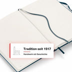 LEUCHTTURM1917 - Notebook Hardcover Medium A5-251 Numbered Pages for Writing and Journaling - Thinking Ahead (Dotted Paper, Deep Sea)