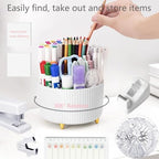Office Supplies, White Desk Accessories,Desk Organizer,Phone Stand,Scissors,Stapler,Tape Dispenser,Binder clips,Staples,staple remover,Sticky Notes,Index Tabs,Clear Tape,Mini Box Cutter,Cool Pen.16pcs