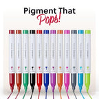 U Brands Dry Erase Markers Medium Tip Set, 12 Pack, Assorted Colors, Whiteboard Pens with Medium Point and Built In Eraser Caps, Low Odor Ink, Dry Erase Markers For Classroom, Office, Or Home