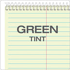 TOPS Steno Books, 6" x 9", Gregg Rule, Green Tint Paper, 80 Sheets, 12 Pack (8021)